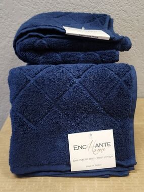 5pc Bundle Enchanted Home Hand Towels Turkish Cotton